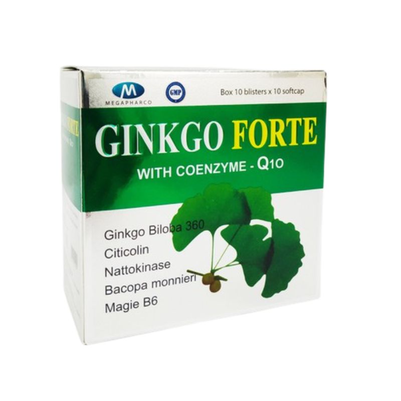Ginkgo Forte - Giúp bổ huyết, hoạt huyết, giúp tăng cường tuần hoàn não. chothuoctay