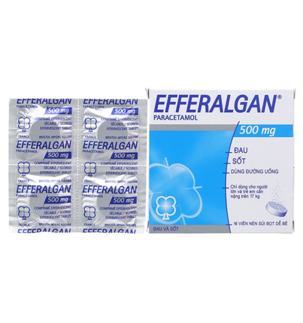 Efferalgan 500mg - Giảm đau, hạ sốt - chothuoctay