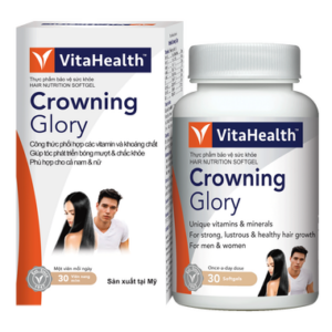 Thực phẩm bảo vệ sức khỏe VitaHealth Crowning Glory giúp tóc bóng mượt và chắc khỏe (30 viên)