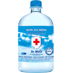 Nước súc miệng Dr. Muối hương vỏ chanh (Chai 1000ml)