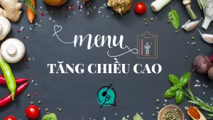 Thực đơn tăng chiều cao