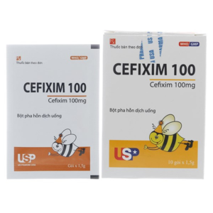 Cefixim 100mg hộp 10 gói - Thuốc kháng sinh
