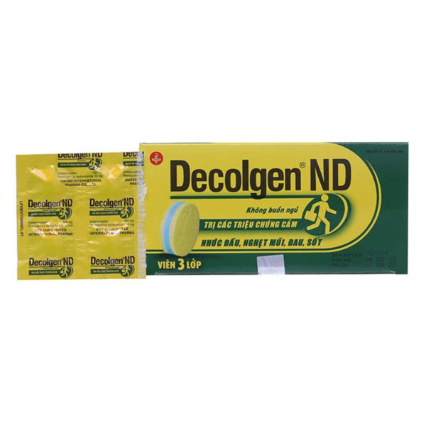 Decolgen ND - Thuốc trị cảm cúm - chothuoctay