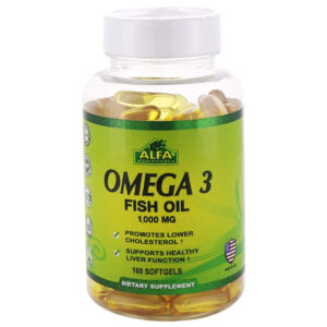 OMEGA 3 FISH OIL 1000mg - Giúp bổ sung dưỡng chất cho não, bổ mắt, giúp nâng cao trí nhớ. chothuoctay