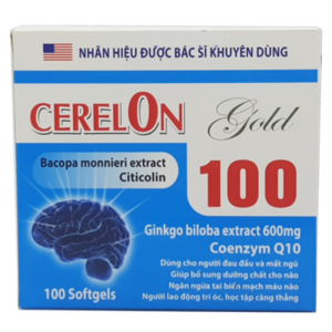 Cerelon Gold 100 - Giúp hoạt huyết dưỡng não, bền thành mạch. chothuoctay