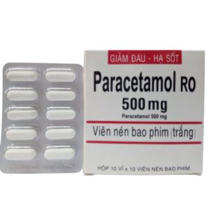 Paracetamol 500 mg viên nén màu trắng - Giảm đau, hạ sốt. chothuoctay