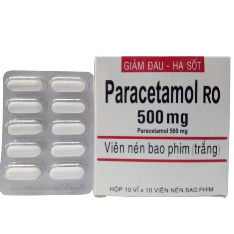 Paracetamol 500 Mg Viên Nén Màu Trắng Giảm đau Hạ Sốt