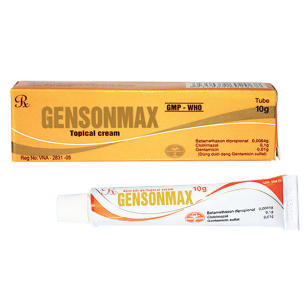 Gensonmax - Kem dùng ngoài da trị nấm, viêm da chothuoctay