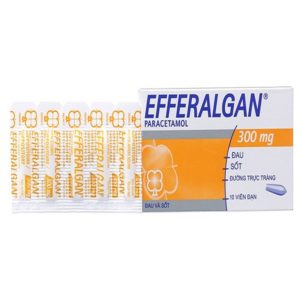 Efferalgan 300mg - Thuốc nhét hậu môn hạ sốt - chothuoctay