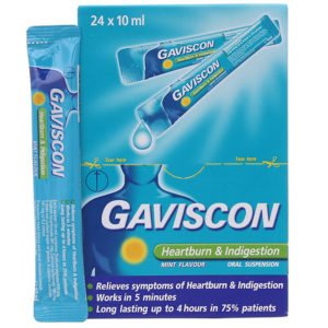 Gaviscon xanh - Hỗ trợ điều trị các triệu chứng của trào ngược dạ dày chothuoctay