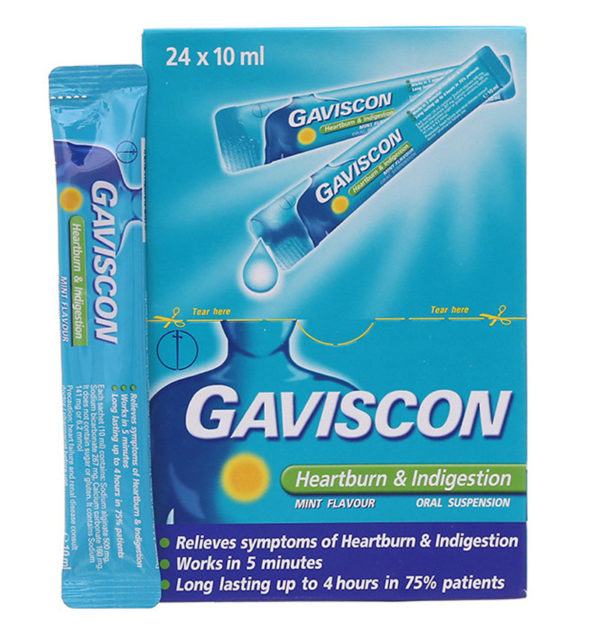 Gaviscon xanh - Hỗ trợ điều trị các triệu chứng của trào ngược dạ dày chothuoctay