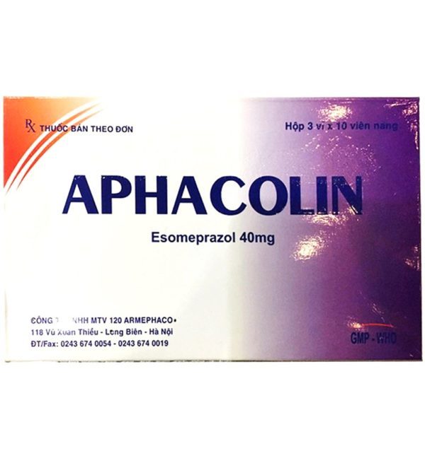 Aphacolin 40mg Điều trị viêm loét thực quản do trào ngược chothuoctay.com