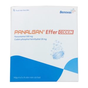 Panalgan Effer codein Ðiều trị các cơn đau vừa & nặng, không khỏi khi dùng các thuốc giảm đau Chothuoctay.com