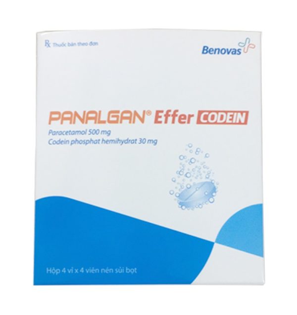Panalgan Effer codein Ðiều trị các cơn đau vừa & nặng, không khỏi khi dùng các thuốc giảm đau Chothuoctay.com