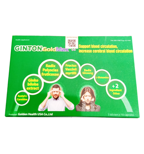 Ginton Gold Max - Giúp hoạt huyết dưỡng não. chothuoctay