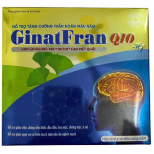 GinatFran Q10 - Bổ sung dưỡng chất cho não giúp tăng cường tuần hoàn máu não. chothuoctay