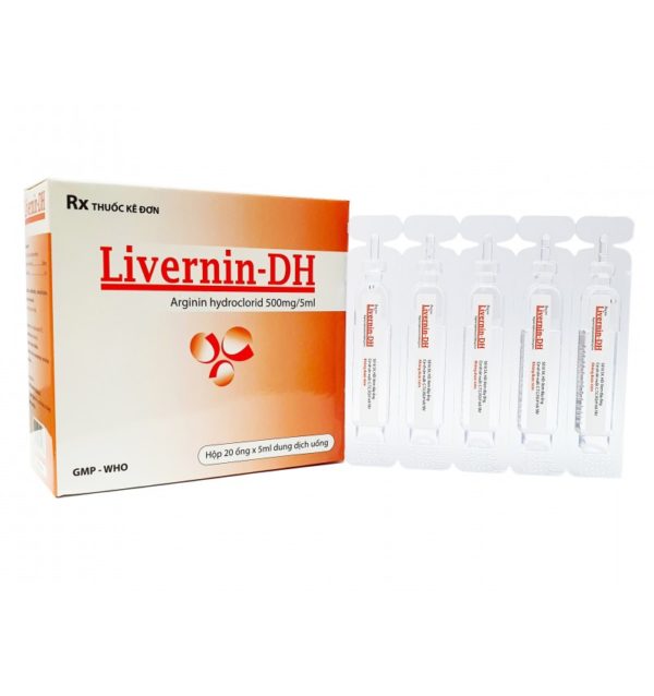 Livernin-DH (arginin hydroclorid 500mg/5ml) - Hỗ trợ điều trị rối loạn tiêu hóa chothuoctay.com