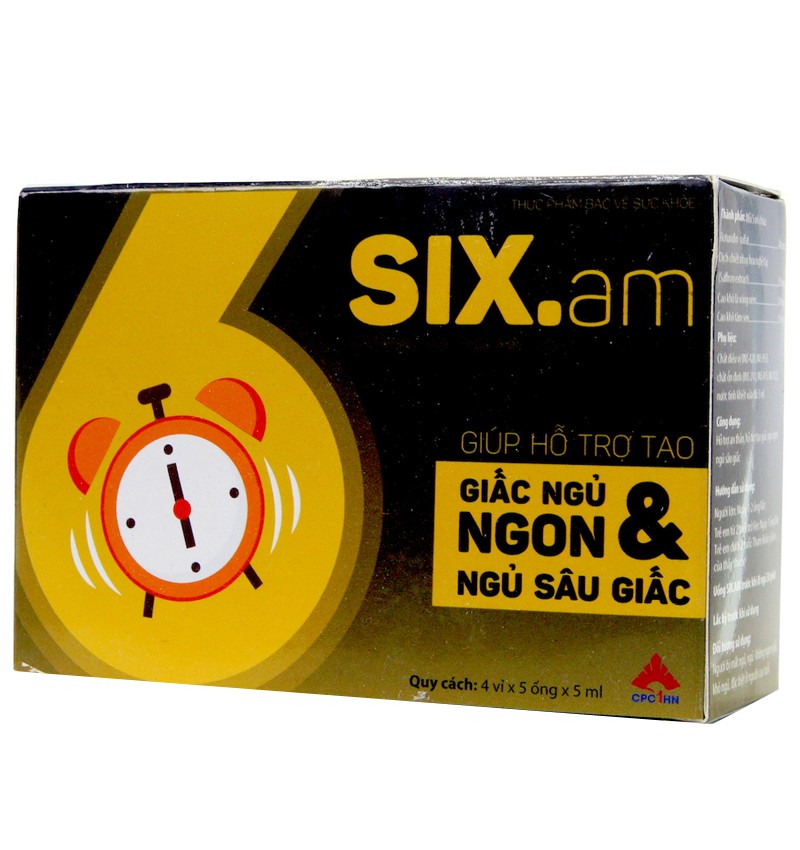 Six AM – Hỗ trợ an thần, hỗ trợ giấc ngủ ngon, ngủ sâu giấc