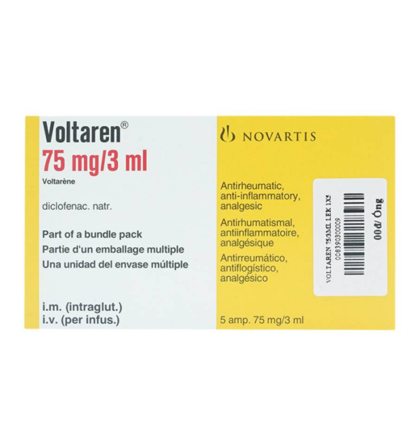 Voltaren 75mg/3ml - Thuốc tiêm giảm đau, kháng viêm - Chothuoctay.com