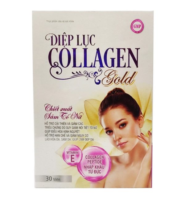 Diệp lục Collagen Gold - Cải thiện giảm các biểu hiện do suy giảm nội tiết tố chothuoctay.com