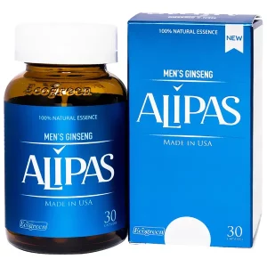 Alipas (30 viên) - Hỗ trợ tăng cường sinh lý: cải thiện rối loạn cương dương - chothuoctay