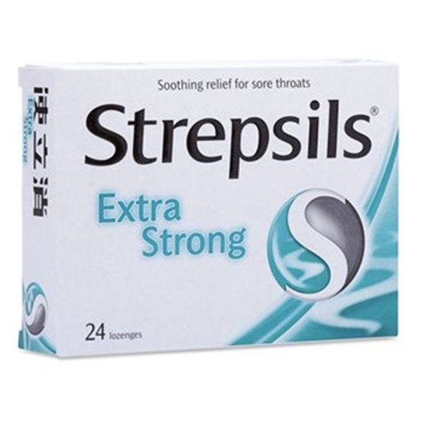 Strepsils Extra Strong - Viên ngậm trị đau họng - chothuoctay