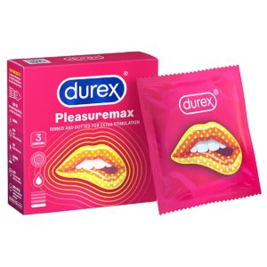 Durex Pleasuremax hộp 3 cái - Phòng tránh thai, bệnh tình dục chothuoctay