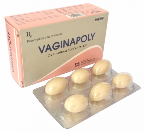 Vaginapoly - Điều trị tại chỗ các nhiễm trùng ở âm đạo và cổ tử cung. chothuoctay