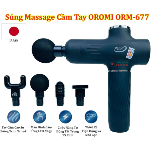 súng massage cầm tay oromi orm-677 chothuoctay.com