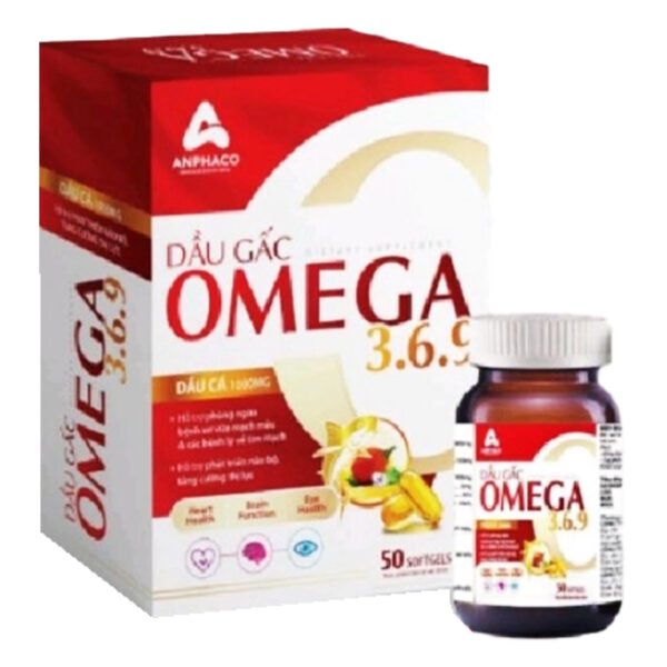 Dầu Gấc Omega 369 - Hỗ trợ tăng cường thị lực, ngăn ngừa lão hóa. chothuoctay