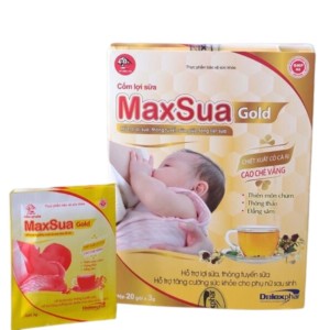 Cốm lợi sữa MaxSua Gold - Hỗ trợ lợi sữa, thông tuyến sữa, giúp tăng tiết sữa. chothuocytay.com
