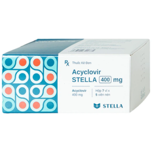 Thuốc Acyclovir Stella 400mg điều trị nhiễm virus Herpes Simplex (7 vỉ x 5 viên)