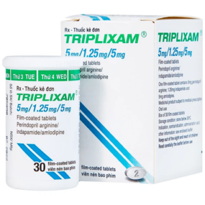 Thuốc Triplixam 5mg/1.25mg/5mg điều trị tăng huyết áp (30 viên)