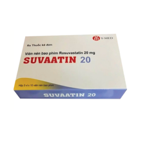 Thuốc Suvaatin 20 điều trị tăng cholesterol (Hộp 3 vỉ x 10 viên)