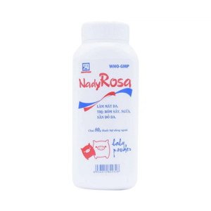 Phấn thoa da Nady Rosa làm mát da, trị rôm sảy, ngứa, sần đỏ da (80g)