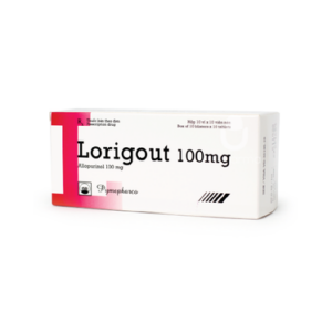 Thuốc Lorigout 100mg điều trị tăng acid uric máu (10 vỉ x 10 viên)