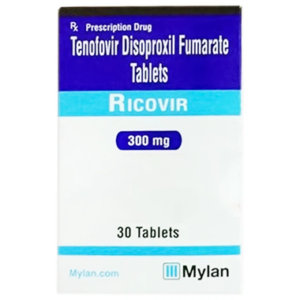 Thuốc Ricovir 300mg Mylan điều trị nhiễm virus HIV-1, viêm gan B (30 viên)