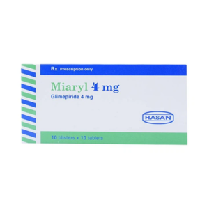 Thuốc Miaryl 4mg Điều Trị Đái Tháo Đường Tuýp 2 (Hộp 10 Vỉ X 10 Viên)