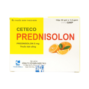 Thuốc Ceteco Prednisolon 5mg Kháng Viêm, Chống Dị Ứng (Hộp 30 gói x 1.5g)