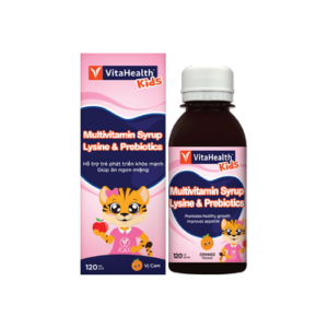 Siro Multivitamin Syrup Lysine & Prebiotics Vitahealth bổ sung vitamin cho trẻ (120ml)