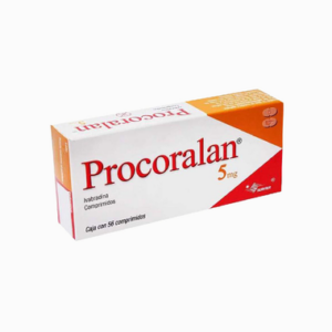 Thuốc Procoralan 5mg điều trị đau thắt ngực,suy tim (4 vỉ x 14 viên)