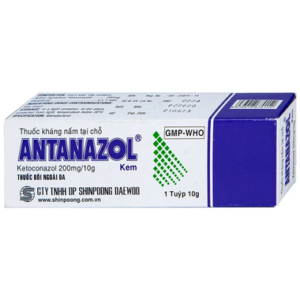 Kem bôi da Antanazol 200mg Shinpoong Daewoo điều trị các bệnh nhiễm nấm ngoài da (10g)