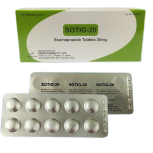 Thuốc SOTIG 20mg điều trị trào ngược dạ dày, thực quản (30 viên)