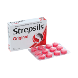 Viên ngậm Strepsils Original hỗ trợ điều trị đau họng (Hộp 24 viên)