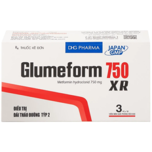 Thuốc Glumeform 750 Xr Điều Trị Đái Tháo Đường (Hộp 3 Vĩ X 10 Viên)