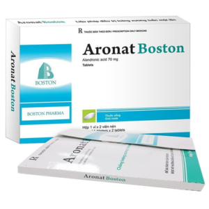 Thuốc AronatBoston 70mg điều trị và dự phòng loãng xương ở phụ nữ sau mãn kinh (1 vỉ x 2 viên)