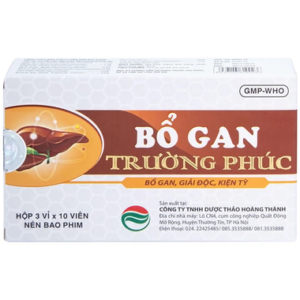 Thuốc Bổ Gan Trường Phúc giải độc gan, chống dị ứng, mày đay, lở ngứa (3 vỉ x 10 viên)