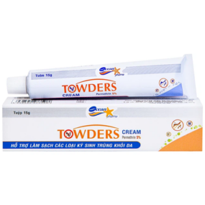 Kem Towders Cream Quang Xanh hỗ trợ phòng ngừa muỗi, ghẻ, chấy và giữ ẩm, mềm mịn da (15g)