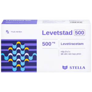 Thuốc Levetstad 500mg Stada điều trị động kinh cục bộ (30 viên)