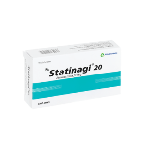 Thuốc Statinagi 20 Agimexpharm điều trị tăng cholesterol máu (3 vỉ x 10 viên)